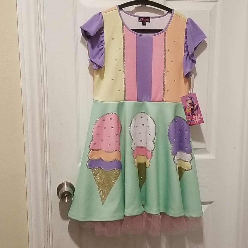 Jo-Jo Siwa Ice Cream Dress very sparkly XL Brand NEW